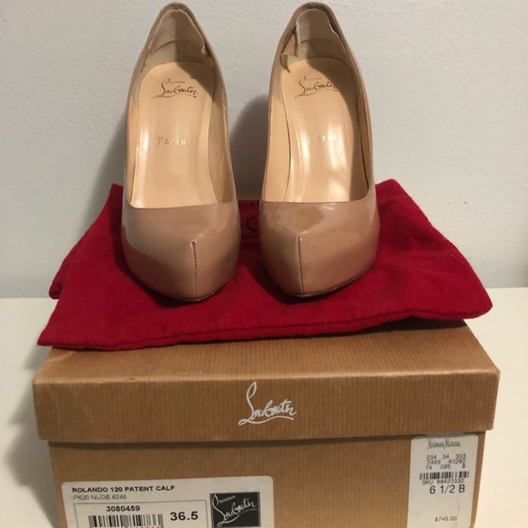 Christian Louboutin Nude Heels - Picture 2 of 7